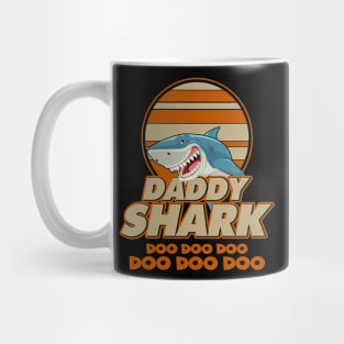 Funny Vintage Daddy Shark Doo Doo Doo Mug